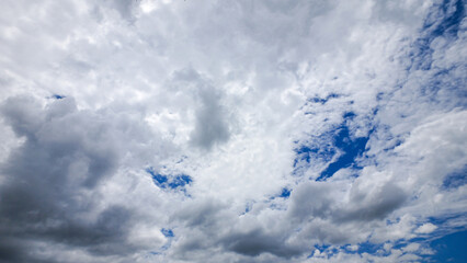 Clouds in the sky, nature scene background.