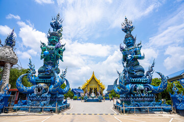 Rong Sua Ten temple or Blue temple in Chiang Rai Province, Thailand