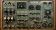 © Shiva3D - Vintage Equipment Control Panel. Generative AI