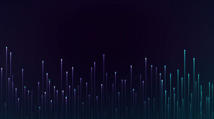 Wall Mural - lines going up lines cybersecurity background technology concept.