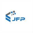 © Abdullah - JFP letter technology logo design on black background. JFP creative initials letter IT logo concept. JFP letter design.