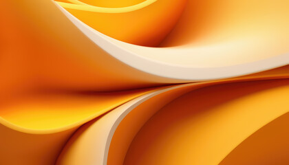 Wall Mural - Bright Orange Color Abstract 3D Background