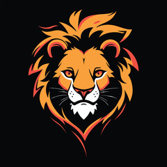 Lion Logo for Esport. Lion T-shirt Design. Lion Logo. Lion Sticker