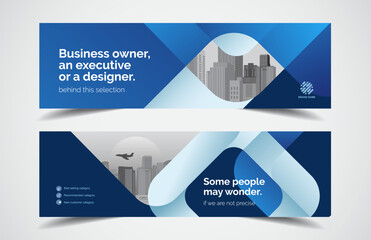 Wall Mural - set of modern design - vector web banners design background or header templates, horizontal advertis