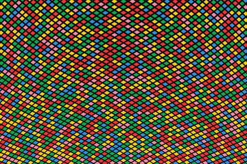 Poster - Abstract color illustration consisting of small rhombus.