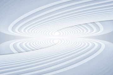 Poster - White spiral future building artificial space background,3D rendering