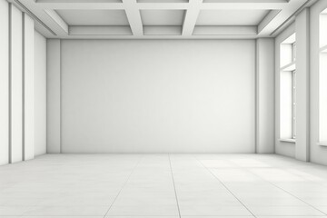 Poster - Solution mockup background. Generate Ai