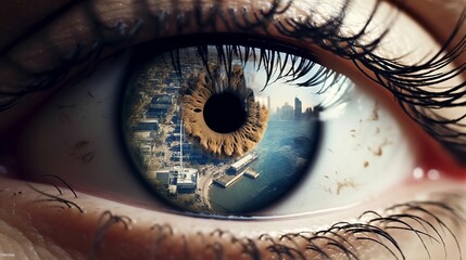 Wall Mural - world sight day 8th october Generative AI