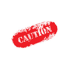 Poster - caution sign