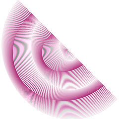 Poster - Pink background with lines. Wave element