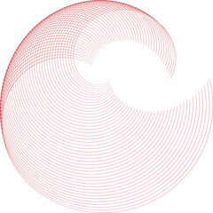 Poster - Abstract background with a circle. Wave element