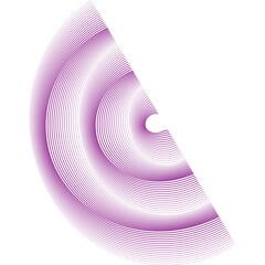 Fototapete - Abstract background with lines. Wave element