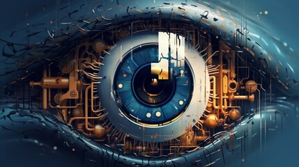 Wall Mural - world sight day 8th october generative ai
