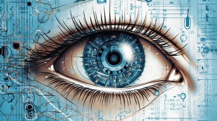 Wall Mural - world sight day 8th october generative ai