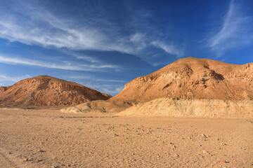 Wall Mural - Desert landscape in Marsa Alam region, Egypt