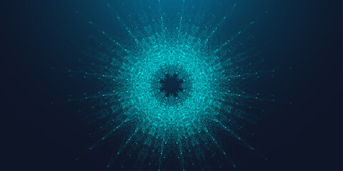 Poster - Virtual global internet connection metaverse with a new experience in metaverse virtual reality technology. Metaverse digital world smart futuristic interface technology background, illustration