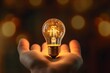 © CrioStudio - 手のひらの上の電球　with generative ai