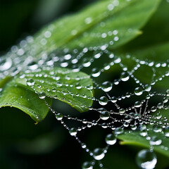spider web with dew drops2