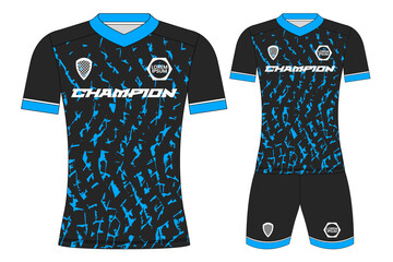 Soccer jersey design for sublimation, sport t shirt design