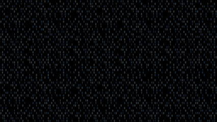 Canvas Print - Abstract vector pattern binary code. Vector texture.