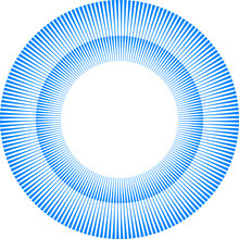 Abstract Blue Circle