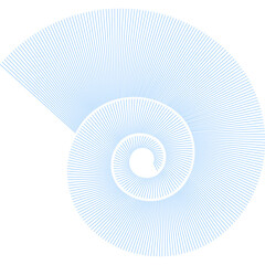 Poster - 3d render of a spiral staircase. Spiral fibonacci