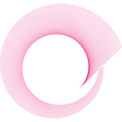 Poster - Pink ribbon on white