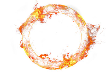 Wall Mural - Circle of Fire, Ring of Flames, a fiery circle