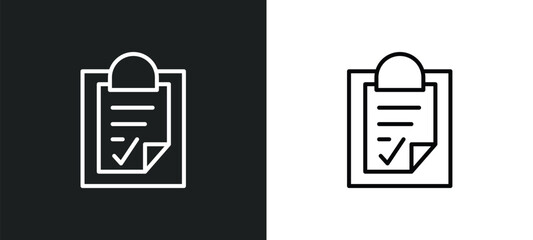 Poster - plan line icon in white and black colors. plan flat vector icon from plan collection for web, mobile