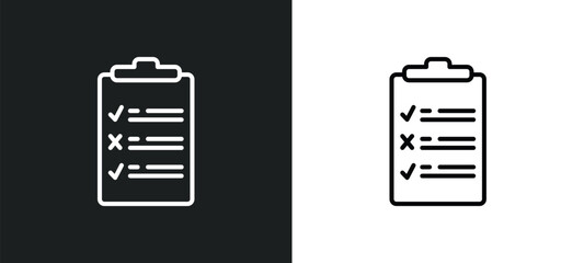 Aufkleber - as line icon in white and black colors. as flat vector icon from as collection for web, mobile apps and ui.