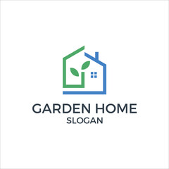 Poster - garden home creative agency logo vector