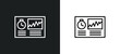 hash rate line icon in white and black colors. hash rate flat vector icon from hash rate collection for web, mobile apps and ui.