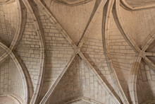 Vault , detail of interior architecture of a medieval castle