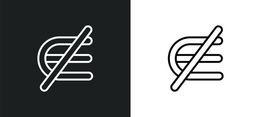 Poster - is not an element of line icon in white and black colors. is not an element of flat vector icon from is not an element of collection for web, mobile apps and ui.