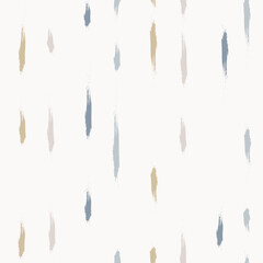 Stripes seamless vector pattern. French farmhouse linen texture. Shabby chic hand drawn background. Country kitchen print