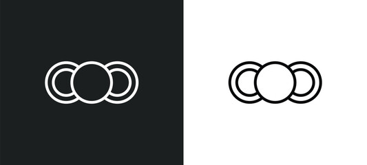 Poster - front line icon in white and black colors. front flat vector icon from front collection for web, mobile apps and ui.