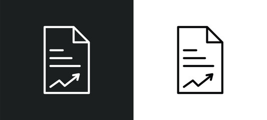 Poster - paper graphic line icon in white and black colors. paper graphic flat vector icon from paper graphic collection for web, mobile apps and ui.