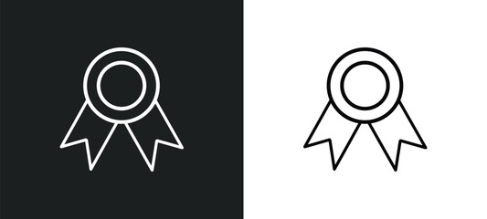 Poster - label line icon in white and black colors. label flat vector icon from label collection for web, mob