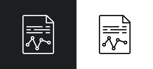 Poster - demographic line icon in white and black colors. demographic flat vector icon from demographic collection for web, mobile apps and ui.