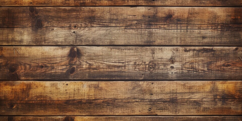 Wall Mural - Wood brown planks texture background, vintage wooden wall or table