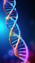 Wall Mural - dna helix. creative background dna structure. dna molecule. generative ai