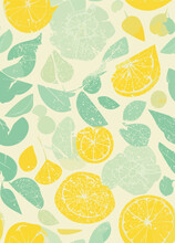 1950's Lemons Seamless Pattern