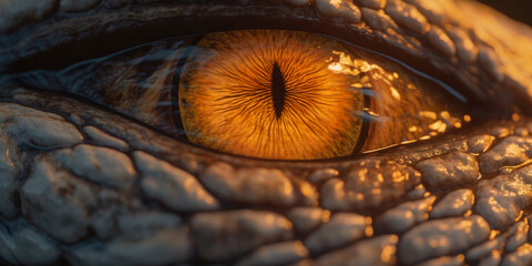 Poster - Eye of a reptile - Generative AI