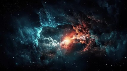 Wall Mural - galaxy and nebula. abstract space background. endless universe with stars and galaxies in outer spac