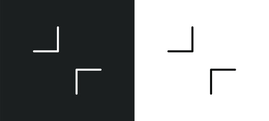 Poster - minimal line icon in white and black colors. minimal flat vector icon from minimal collection for web, mobile apps and ui.