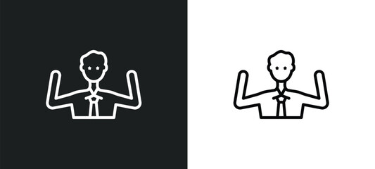 Wall Mural - happiness line icon in white and black colors. happiness flat vector icon from happiness collection for web, mobile apps and ui.