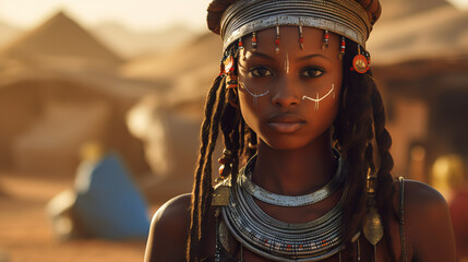 africa travel woman outdoors