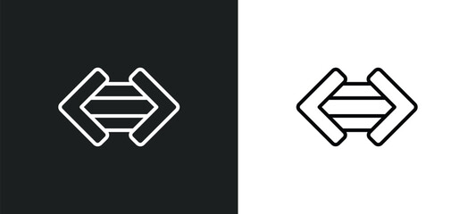 Poster - maths line icon in white and black colors. maths flat vector icon from maths collection for web, mobile apps and ui.