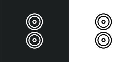 Wall Mural - reason line icon in white and black colors. reason flat vector icon from reason collection for web, mobile apps and ui.