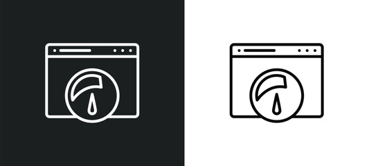 Poster - speed line icon in white and black colors. speed flat vector icon from speed collection for web, mobile apps and ui.